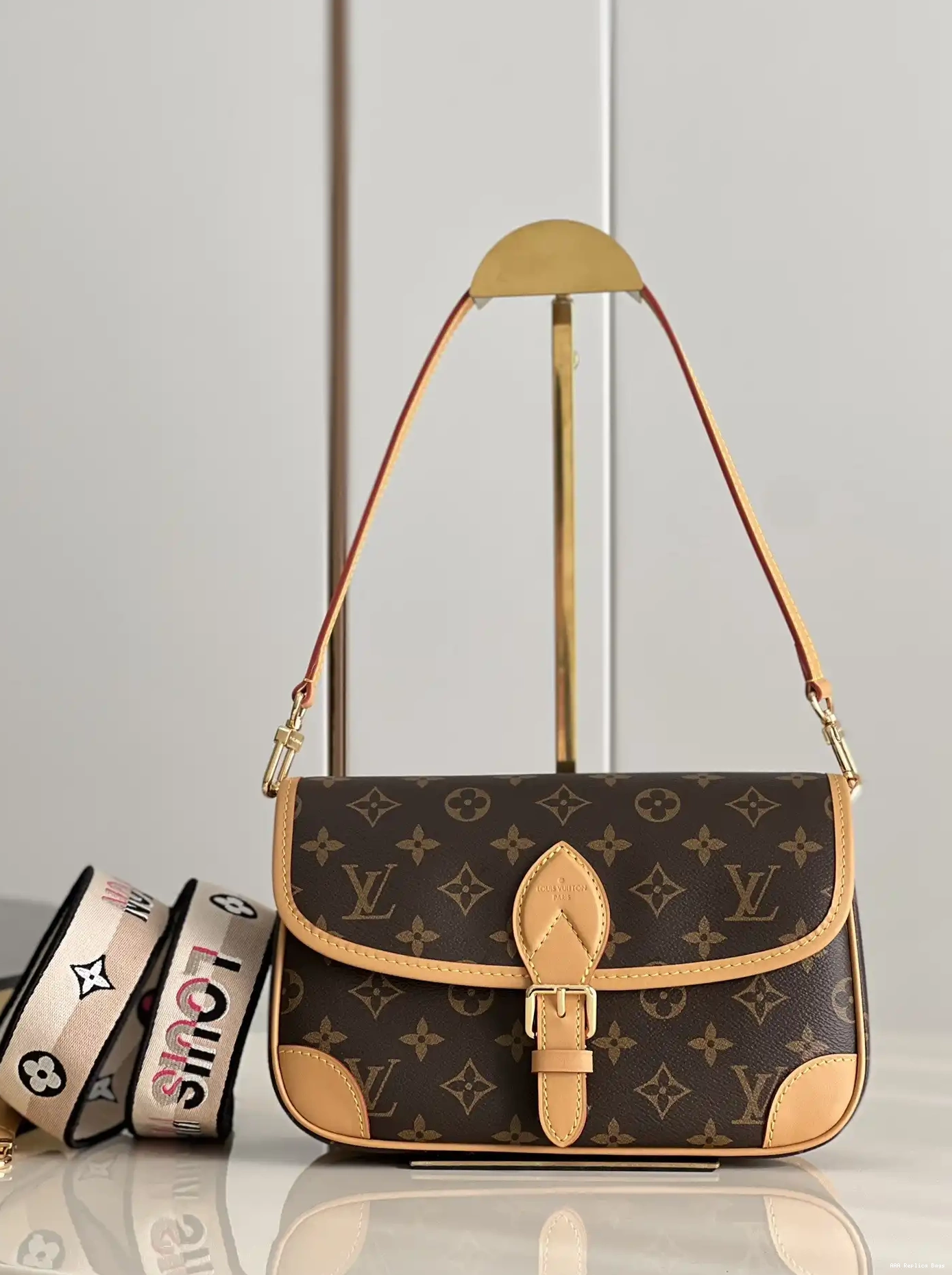 Aaa replica bags VUITTON LOUIS Nano Diane 0618